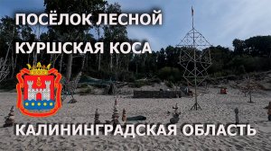 Посёлок Лесной 4К. Достопримечательности. Пляж. Куршская коса до Зеленоградска. Сентябрь 2023.