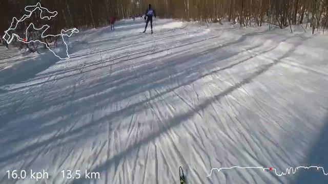 Деминский лыжный марафон 2022. 1-й круг. Старт из 6-й волны смотреть онлайн