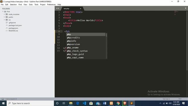 Hello World in Php ( Writing Your First Code in Php ) смотреть онлайн