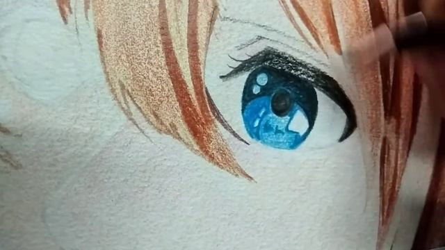 Violet evergarden drawing with pencil colour... смотреть онлайн