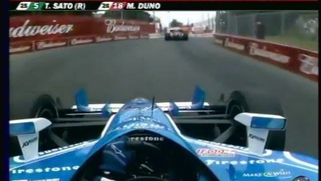 2010 Indycar Toronto - Raphael Matos and E.J. Viso crash/Paul Tracy goes off course смотреть онлайн
