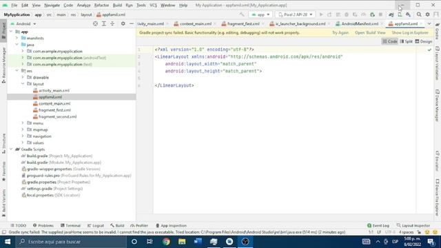 Android studio no me ejcuta el archivo cuando creo un layaut xml смотреть онлайн