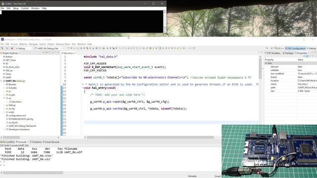 Renesas. Программируем - UART смотреть онлайн