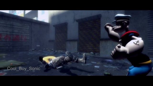 Popeye Fight (Gmod Animation) смотреть онлайн
