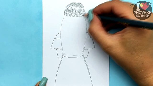 Как нарисовать Девушку Простым карандашом | Рисуем Скетч Девушки Рисунки Юльки смотреть онлайн