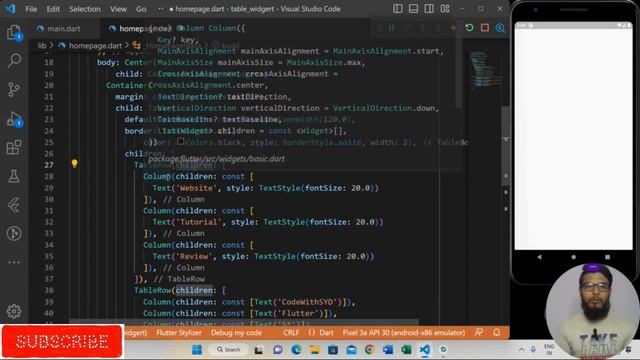 How To make table widget in flutter |Flutter Tutorial| 2023 смотреть онлайн