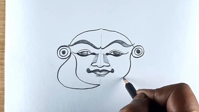 How to draw MANDALA ART inspired by Indian traditional dance KATHAKALI drawing смотреть онлайн