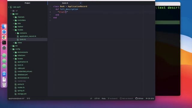 Ruby on Rails API Lesson 01 - Getting start with rails Model. смотреть онлайн