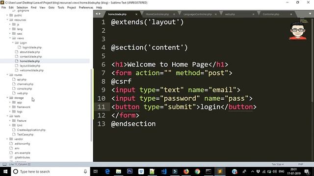 Laravel 5 Tutorial for Beginners | Form Submission | @csrf Blade | Token Generation | Part-10 ?? смотреть онлайн