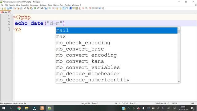 PHP || How to get current Indian time in PHP || In Hindi смотреть онлайн
