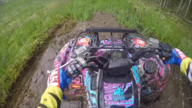 YAMAHA GRIZZLY 550 VS CF X8 В БОЛОТЕ смотреть онлайн