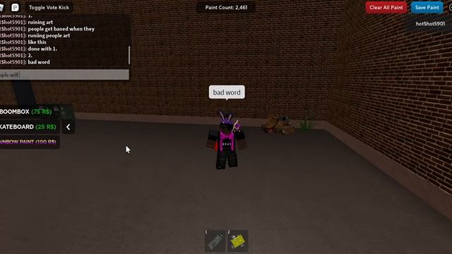 ways ban people in roblox spray paint [for beginners] смотреть онлайн