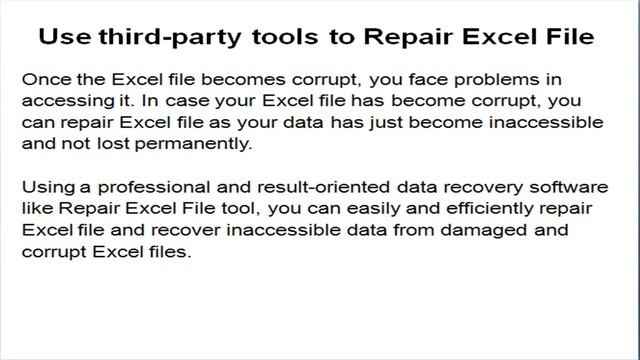 Excel File Recovery Tool to Repair Corrupt Excel File смотреть онлайн