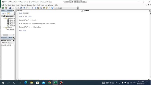 EXCEL VBA- Create Macro Button & Sum Code смотреть онлайн