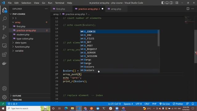 #35 - array functions | php course | learn php in arabic смотреть онлайн