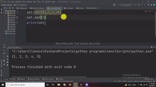 Understanding sets and it's functions in python смотреть онлайн