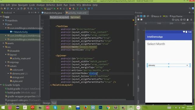 34. Spinner in Android Studio Part-1 Urdu/Hindi смотреть онлайн
