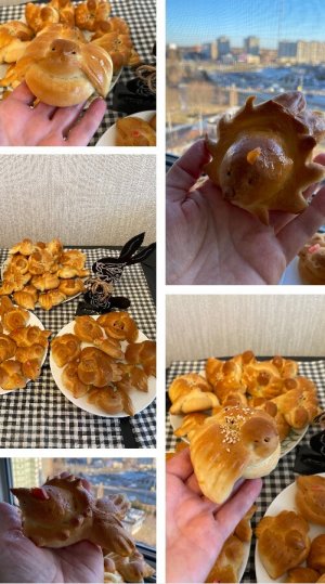 Жаворонки и другие райские весенние птички из теста!!!