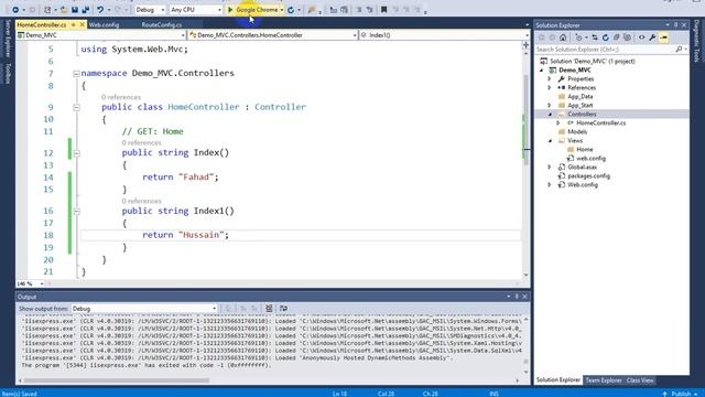 Tutorial 02: ASP.NET MVC 5 Project Folder Structure | Function in Controller with parameter смотреть онлайн