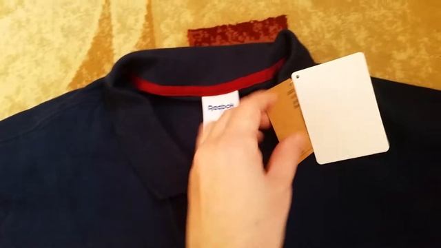 ОНЛАЙН ТРЕЙД.РУ Поло Reebok BK5150 мужское, цвет синий , рус. размер 52-54 (XL)