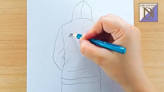 Easy way to draw boy backside | Pencil drawing for beginner | easy drawing tutorial | boy drawing смотреть онлайн