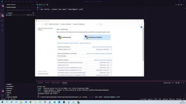 Trocar/alterar usuario git/github logado no vscode -- change git/github user logged in vscode
