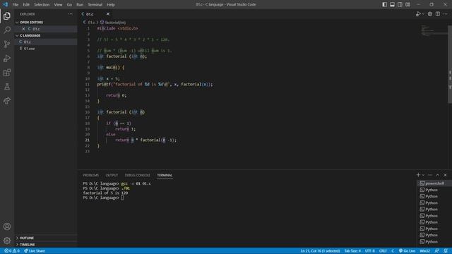 C Programming Tutorial: How to Implement Recursive Function in C Language for Efficient Programming смотреть онлайн