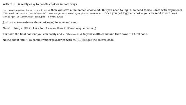 Ubuntu: How do I use wget/curl to download from a site I am logged into? смотреть онлайн