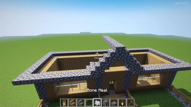 Minecraft House Tutorial : (#17) Large Wooden Survival House (How to Build) смотреть онлайн