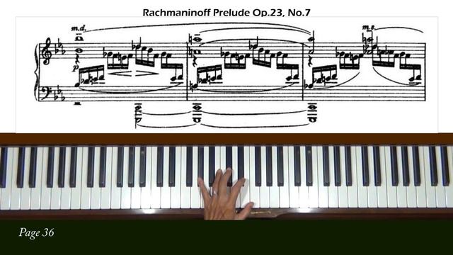 Rachmaninoff Prelude in C Minor Op. 23, No. 7 Piano Tutorial Part 1 смотреть онлайн