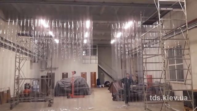 Раздвижная ПВХ завеса h6000х12000 смотреть онлайн