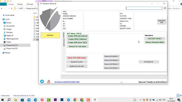 Zero Knox Removal Tool Samsung Android 13 FRP Bypass Adb Not Working Fixed | Samsung FRP Tool 2023 смотреть онлайн