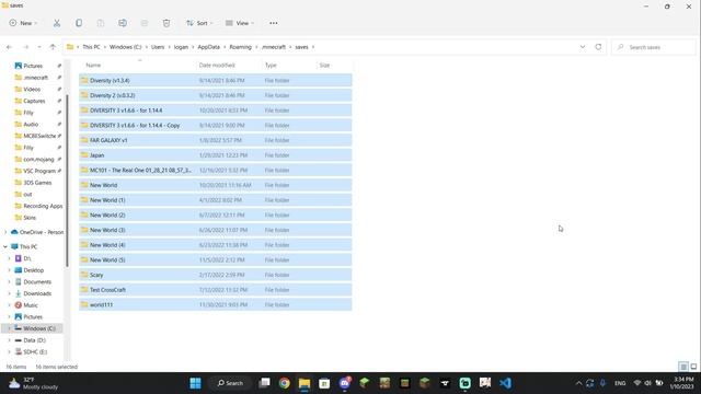 How to Backup Minecraft: Java Edition Worlds! Windows 10 & 11 Tutorial смотреть онлайн