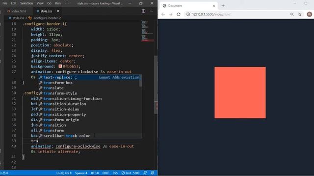 Square Box Loading Animation Using HTML & CSS | CSS Animation Tutorials смотреть онлайн