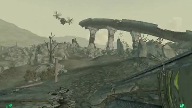 Fallout 3 - Enclave Patrol vs Albino Radscorpions vs Fatman смотреть онлайн