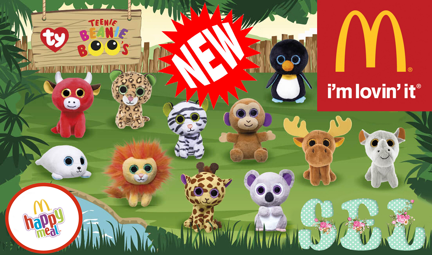 Зоопарк Бинни Бу Хэппи Мил Май Happy Meal Beanie Boos смотреть онлайн