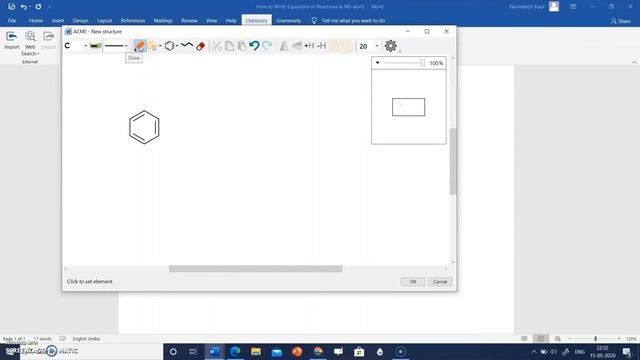 Drawing Chemical Structures on MS Word using Chem4Word Plugin смотреть онлайн