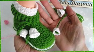 Связать за Пять минут !  Цветочек к пинеткам ЛАНДЫШИ