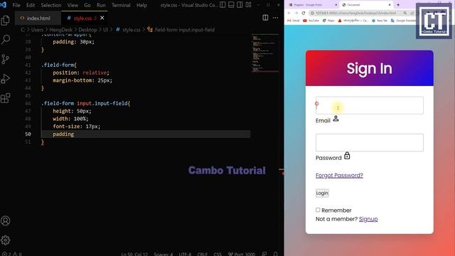 HTML CSS Web Login Form Design Animate NO JavaScript - No Talking смотреть онлайн