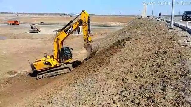 ТР Косши съезд Л1 планировка откоса, укрепление георешеткой смотреть онлайн