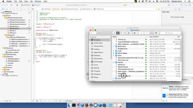 2 Objective-C UI - MVC, IBAction, AffineTransform смотреть онлайн