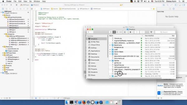 2 Objective-C UI - MVC, IBAction, AffineTransform