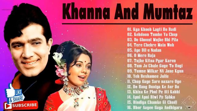 Superhits Of Mumtaz Rajesh Khanna  || Superhit Songs Bollywood || Old Songs Hindi