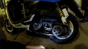 Замена ответки вариатора на скутере YAMAHA BWS50