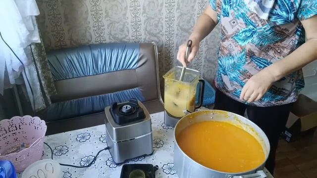 Это вкуснятина!Сок пюре из тыквы с яблоками! смотреть онлайн