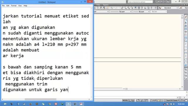 tutorial autocad 2010 etiket sederhana смотреть онлайн