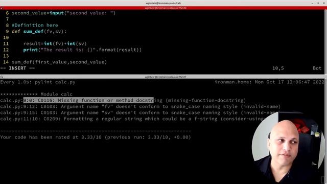 How to write python code like pro using pylint and flake8 смотреть онлайн
