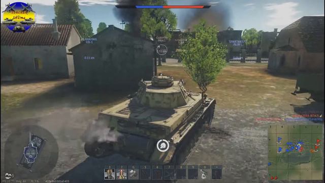 War Thunder Jagdpanzer IV, Pz.IV G, Аркадный бой на Немцах игрок BoMBilla #7 смотреть онлайн