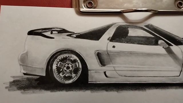 рисунок Honda NSX, [drawing Honda NSX] смотреть онлайн