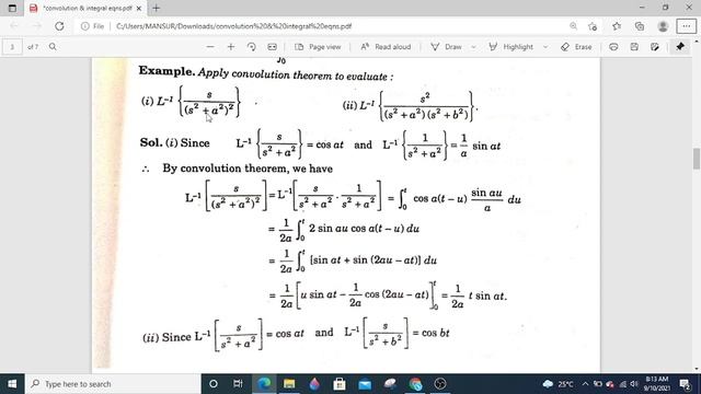 Laplace Transform of Convolution смотреть онлайн